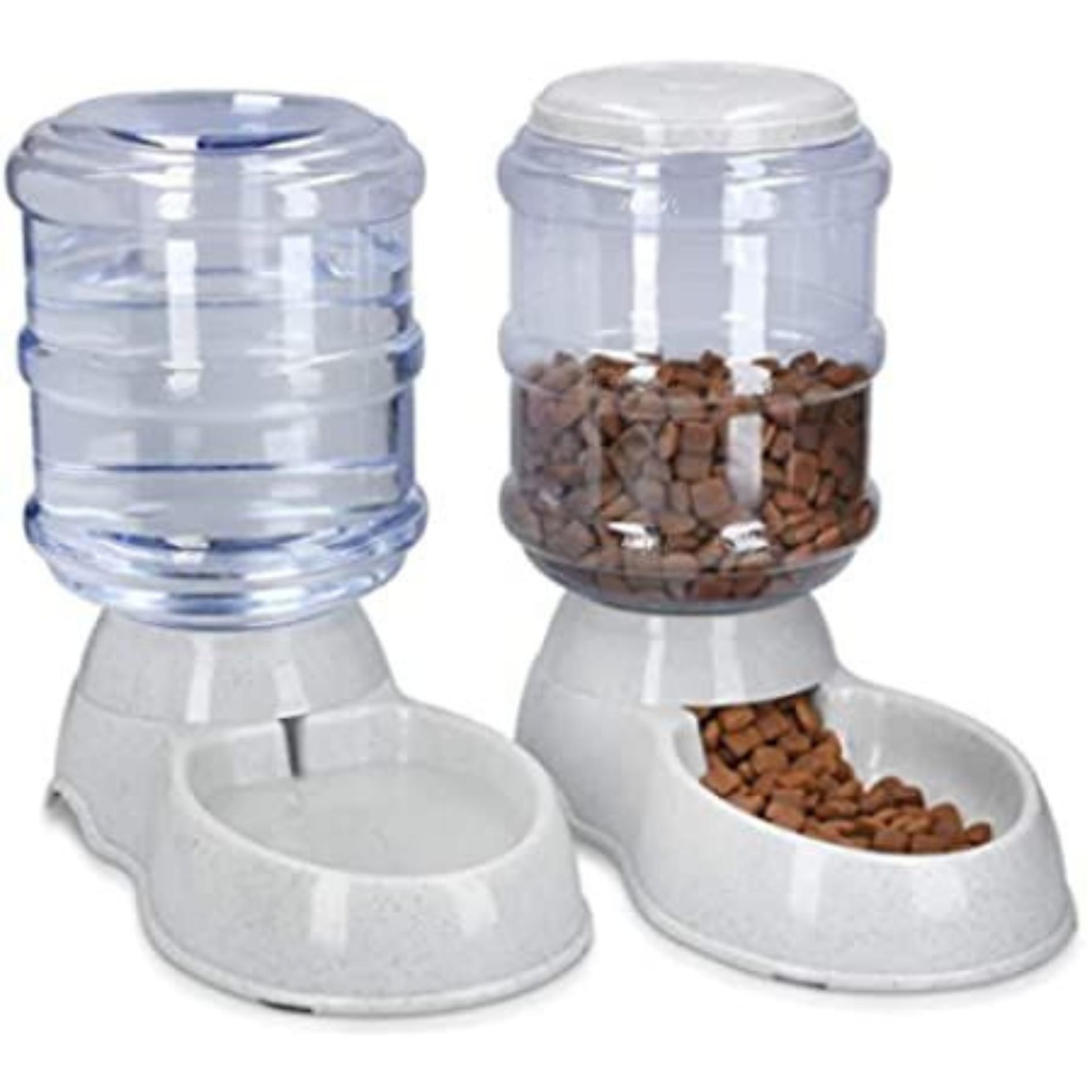 Bebedero + Comedero Mascota 3.5L Gris - Imagen 2