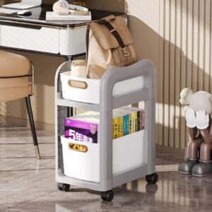 Organizador Estanteria Dos Niveles Versatil Gris