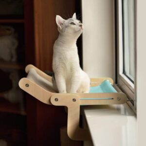 Cama Colgante Madera Para Gato - Beige