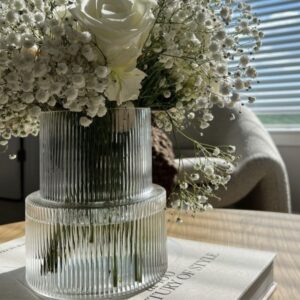 Jarrón Florero Ribbed