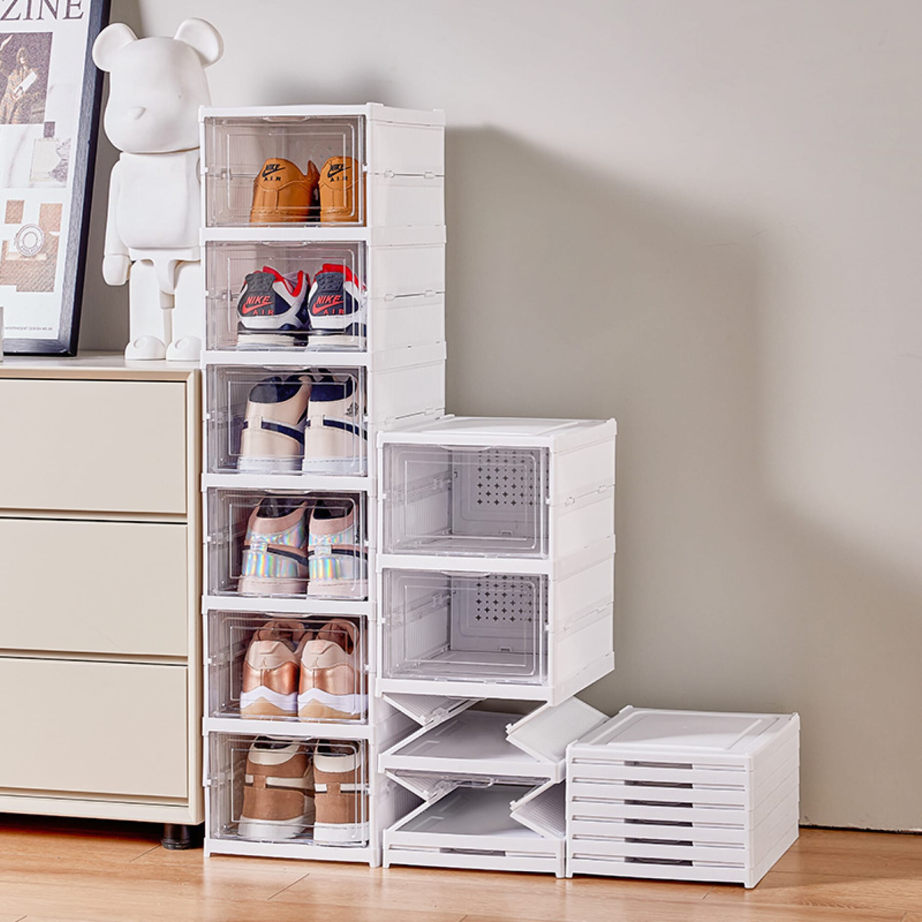 Organizador Zapatera 6 Cajas Plegable Resistente